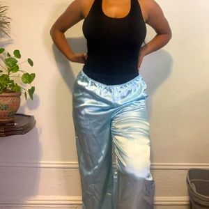 SATIN BEDTIME PJS BABYBLUE